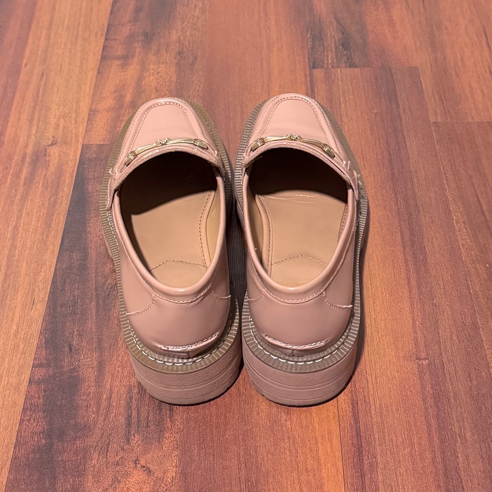 Sam Edelman Laurs Lug Sole Loafer Size 7.5 Color Maple Sugar Box Leather - Picture 11 of 12